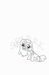 Size: 976x1507 | Tagged: safe, artist:syrupyyy, derpibooru import, oc, oc:pistachio nut, pony, crying, doodle, female, mare, scrunchy face, simple background, solo, text, white background