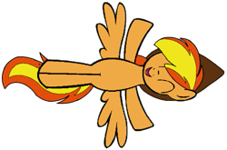 Size: 639x422 | Tagged: safe, derpibooru import, oc, oc only, oc:firey ratchet, pegasus, pony, g4, eyes closed, fedora, flying, happy, hat, male, simple background, smiling, solo, transparent background