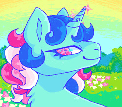 Size: 489x428 | Tagged: safe, artist:movie95, derpibooru import, fizzy, twinkle eyed pony, unicorn, g1, female, horn, mare