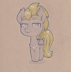 Size: 1513x1533 | Tagged: safe, artist:foxtrot3, derpibooru import, oc, oc:phantom light, bat pony, blonde, blonde hair, male, oc onyl, shiny mane, smug, stallion