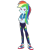 Size: 1280x1280 | Tagged: safe, artist:gaelgaming1, derpibooru import, rainbow dash, human, equestria girls, g4, clothes, converse, crossed arms, cute, dashabetes, female, feminism, hoodie, jacket, pants, shirt, shoes, simple background, smiling, sneakers, solo, t-shirt, tomboy, transparent background, wristband