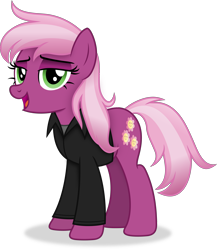 Size: 4344x5016 | Tagged: safe, artist:anime-equestria, derpibooru import, cheerilee, earth pony, pony, g4, absurd resolution, alternate hairstyle, alternate tailstyle, clothes, female, mare, open mouth, shirt, simple background, smiling, solo, tail, transparent background, vector