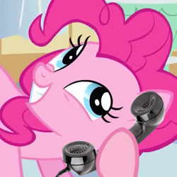 Size: 504x503 | Tagged: safe, derpibooru import, edit, edited screencap, editor:sawdusteater, screencap, pinkie pie, earth pony, pony, feeling pinkie keen, g4, season 1, exploitable meme, meme, phone, phone call, phone meme, smiling