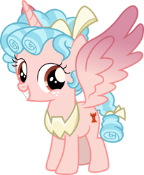 Size: 1280x1554 | Tagged: safe, artist:cloudy glow, derpibooru import, edit, cozy glow, alicorn, pony, g4, alicornified, cozybetes, cozycorn, cute, female, filly, foal, looking at you, milestone, race swap, simple background, smiling, smiling at you, solo, transparent background, vector, vector edit