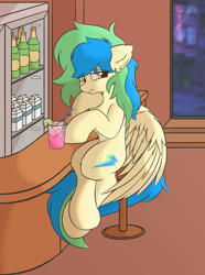 Size: 1930x2590 | Tagged: safe, alternate version, artist:hcl, derpibooru import, oc, oc only, oc:hcl, pegasus, pony, solo