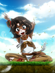 Size: 2081x2750 | Tagged: safe, artist:mauroz, derpibooru import, winona, human, g4, child, humanized, vitiligo, younger