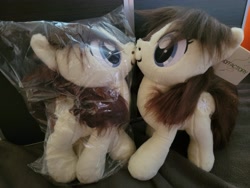 Size: 4000x3000 | Tagged: safe, artist:onlyfactory, derpibooru import, oc, oc only, oc:frosty flakes, earth pony, pony, bootleg, female, irl, mare, photo, plushie, self paradox, snowpony (species), solo, taiga pony, yakutian horse