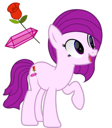 Size: 1600x1825 | Tagged: safe, artist:naoto yazarän, derpibooru import, oc, oc:diane rose, pony, parent:crystal yazarän, parent:luna star, simple background, transparent background