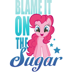 Size: 2048x2048 | Tagged: safe, alternate version, derpibooru import, part of a set, pinkie pie, earth pony, pony, g4, design, english, excited, female, happy, mare, official, open mouth, open smile, simple background, smiling, solo, starry eyes, stars, stock vector, text, transparent background, vector, wingding eyes, zazzle