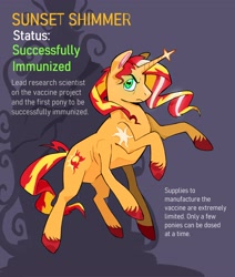 Size: 2800x3300 | Tagged: safe, artist:cracklewink, derpibooru import, sunset shimmer, pony, unicorn, extra legs, female, harmony syndrome, horn, mare, mlp infection, multiple legs, multiple pupils, six legs, sleigh pony, solo, unshorn fetlocks