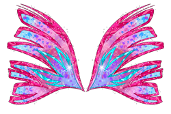 Size: 3000x2000 | Tagged: safe, artist:user15432, derpibooru import, pinkie pie, g4, fairy wings, gradient wings, no pony, pink wings, simple background, sirenix, solo, transparent background, wings, winx club