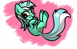 Size: 2354x1497 | Tagged: safe, artist:scandianon, derpibooru import, lyra heartstrings, pony, unicorn, female, horn, looking at you, mare, smiling, solo