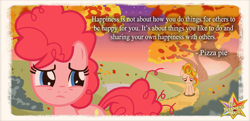 Size: 1280x621 | Tagged: safe, artist:hikarisah, derpibooru import, pinkie pie, oc, oc:pizza pie, earth pony, food pony, original species, pizza pony, pony, female, filly, fimfiction, foal, full friendships magic, pizza, pizza pie, recolor