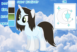 Size: 3568x2408 | Tagged: safe, artist:cindystarlight, derpibooru import, oc, oc:blue light, pony, unicorn, base used, female, horn, mare, reference sheet, solo