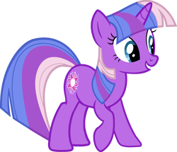 Size: 2859x2455 | Tagged: safe, artist:lizzmcclin, derpibooru import, twilight twinkle, pony, unicorn, g3, g4, female, g3 to g4, generation leap, horn, simple background, solo, transparent background