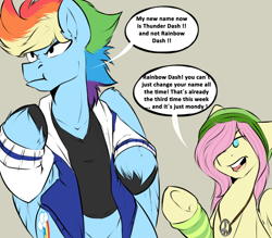 Size: 1280x1120 | Tagged: dead source, safe, artist:rainbowscreen, derpibooru import, butterscotch, fluttershy, rainbow blitz, rainbow dash, pegasus, pony, g4, ask, ask the gaylord, bipedal, butt, comic, dialogue, engrish, femboy, male, rule 63, tumblr