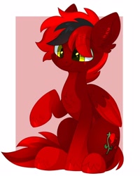 Size: 3196x4000 | Tagged: safe, artist:cinnamontee, derpibooru import, oc, oc:zom rosefall, pegasus, pony, cute, solo, wings