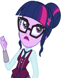 Size: 793x1008 | Tagged: safe, derpibooru import, edit, edited screencap, editor:homersimpson1983, screencap, sci-twi, twilight sparkle, human, equestria girls, friendship games, g4, background removed, clothes, crystal prep academy uniform, female, glasses, necktie, not a vector, school tie, school uniform, schoolgirl, solo