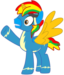 Size: 3080x3600 | Tagged: safe, artist:jadeharmony, derpibooru import, oc, oc:shield wing, alicorn, g4, clothes, goggles, male, simple background, solo, transparent background, uniform, wonderbolts uniform