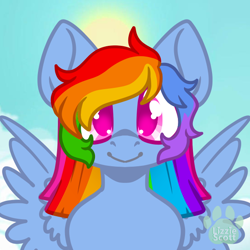 Size: 600x600 | Tagged: safe, artist:josephlu2021, derpibooru import, rainbow dash, pegasus, pony, female, solo