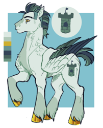 Size: 1482x1838 | Tagged: safe, artist:cactiflowers, derpibooru import, oc, oc only, oc:watchtower, pegasus, pony, pegasus oc, solo