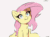 Size: 1714x1277 | Tagged: safe, artist:skitsroom, derpibooru import, fluttershy, pegasus, pony, g4, :t, animated, beanbrows, blank stare, chest fluff, eyebrows, female, gif, gun, looking at you, mare, shotgun, simple background, solo, weapon, white background, wing hands, wing hold, wings