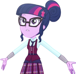 Size: 2608x2520 | Tagged: safe, derpibooru import, editor:homersimpson1983, sci-twi, twilight sparkle, human, equestria girls, friendship games, g4, clothes, crystal prep academy uniform, female, glasses, necktie, school tie, school uniform, schoolgirl, solo