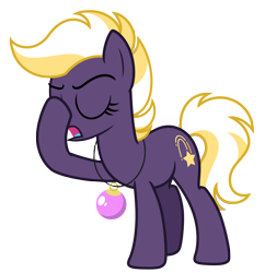 Size: 6553x6756 | Tagged: safe, artist:estories, derpibooru import, oc, oc only, oc:wildheart, earth pony, pony, g4, absurd resolution, christmas ball, facehoof, female, mare, simple background, solo, transparent background, vector