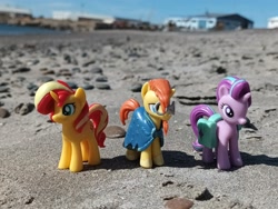 Size: 4000x3000 | Tagged: safe, artist:dingopatagonico, derpibooru import, starlight glimmer, sunburst, sunset shimmer, unicorn, argentina, horn, photo, toy