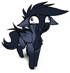 Size: 472x487 | Tagged: safe, artist:fenixdust, derpibooru import, oc, oc only, oc:fenix, pegasus, crying, male, silly face, simple background, solo, stallion, white background