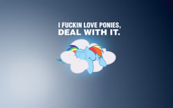 Size: 1920x1200 | Tagged: dead source, safe, derpibooru import, rainbow dash, pegasus, pony, g4, cloud, female, gradient background, mare, on a cloud, sleeping, sleeping on a cloud, solo, vulgar