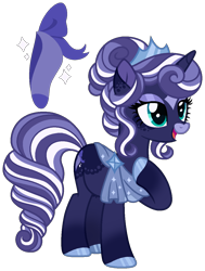 Size: 952x1262 | Tagged: safe, artist:strawberry-spritz, derpibooru import, oc, oc only, pony, unicorn, female, horn, magical lesbian spawn, mare, offspring, parent:princess luna, parent:rarity, parents:rariluna, simple background, solo, transparent background