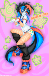 Size: 712x1100 | Tagged: safe, artist:slugbox, derpibooru import, oc, oc only, oc:sugar star, anthro, unicorn, g4, horn, solo, unicorn oc