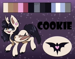 Size: 1396x1098 | Tagged: safe, artist:xxgirlscoutcookiexx, oc, oc only, oc:cookie, pony, female, mare, reference sheet