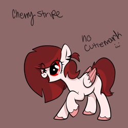 Size: 1000x1000 | Tagged: safe, artist:xxgirlscoutcookiexx, oc, oc only, oc:cherry stripe, pony, female, mare, reference sheet