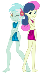 Size: 1008x1681 | Tagged: safe, artist:crazybrothersstyler2, artist:invisibleink, derpibooru import, edit, bon bon, lyra heartstrings, sweetie drops, human, equestria girls, g4, duo, duo female, female, lesbian, lyrabon, shipping, simple background, transparent background