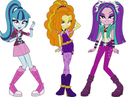 Size: 4891x3774 | Tagged: safe, artist:imperfectxiii, derpibooru import, adagio dazzle, aria blaze, sonata dusk, equestria girls, g4, rainbow rocks, simple background, the dazzlings, transparent background