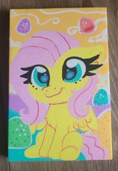 Size: 2268x3286 | Tagged: safe, artist:lbrcloud, derpibooru import, part of a set, fluttershy, pegasus, pony, g4, solo, traditional art
