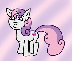 Size: 3000x2560 | Tagged: safe, artist:sleeplesseevee, derpibooru import, sweetie belle, pony, unicorn, g4, alternate cutie mark, female, filly, foal, high res, horn, smiling, solo, the cmc's cutie marks