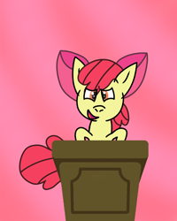 Size: 2000x2500 | Tagged: safe, artist:sleeplesseevee, derpibooru import, apple bloom, earth pony, pony, g4, bow, female, filly, foal, hair bow, open mouth, smiling, solo