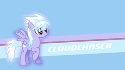 Size: 1191x670 | Tagged: safe, artist:theunsespectedbrony, derpibooru import, cloudchaser, pegasus, pony, g4, female, mare, solo, wallpaper