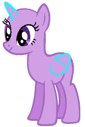 Size: 362x539 | Tagged: safe, artist:frozengembases, derpibooru import, oc, oc only, alicorn, pony, g4, bald, base, blank flank, female, mare, simple background, smiling, solo, white background