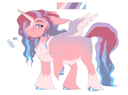 Size: 4035x3000 | Tagged: safe, derpibooru import, pinkie pie, princess celestia, oc, alicorn, pegasus, unicorn, adoptable, design, horn, next generation, spread wings, wings