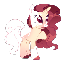 Size: 2497x2266 | Tagged: safe, artist:lilywolfpie, derpibooru import, oc, pony, unicorn, female, horn, mare, simple background, solo, transparent background