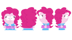 Size: 1280x720 | Tagged: safe, artist:tntkeynine, derpibooru import, pinkie pie, equestria girls, g4, base used, front view, reference sheet, side view, south park, turnaround