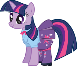 Size: 2840x2470 | Tagged: artist needed, source needed, safe, derpibooru import, twilight sparkle, pony, unicorn, g4, clothes, equestria girls outfit, female, horn, mare, simple background, skirt, solo, transparent background