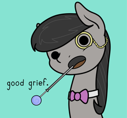 Size: 2048x1911 | Tagged: safe, artist:ewoudcponies, derpibooru import, octavia melody, earth pony, pony, candy, cigarette, cigarette holder, female, food, green background, lollipop, monocle, simple background
