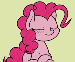 Size: 2048x1700 | Tagged: safe, artist:ewoudcponies, derpibooru import, pinkie pie, earth pony, pony, eyes closed, female, relaxed, simple background, solo, yellow background