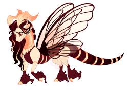 Size: 4700x3300 | Tagged: safe, artist:gigason, derpibooru import, oc, oc only, oc:cicada, draconequus, concave belly, magical gay spawn, obtrusive watermark, offspring, parent:discord, parent:thorax, simple background, solo, transparent background, unshorn fetlocks, watermark