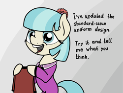 Size: 2048x1560 | Tagged: safe, artist:ewoudcponies, derpibooru import, coco pommel, earth pony, pony, female, open mouth, solo